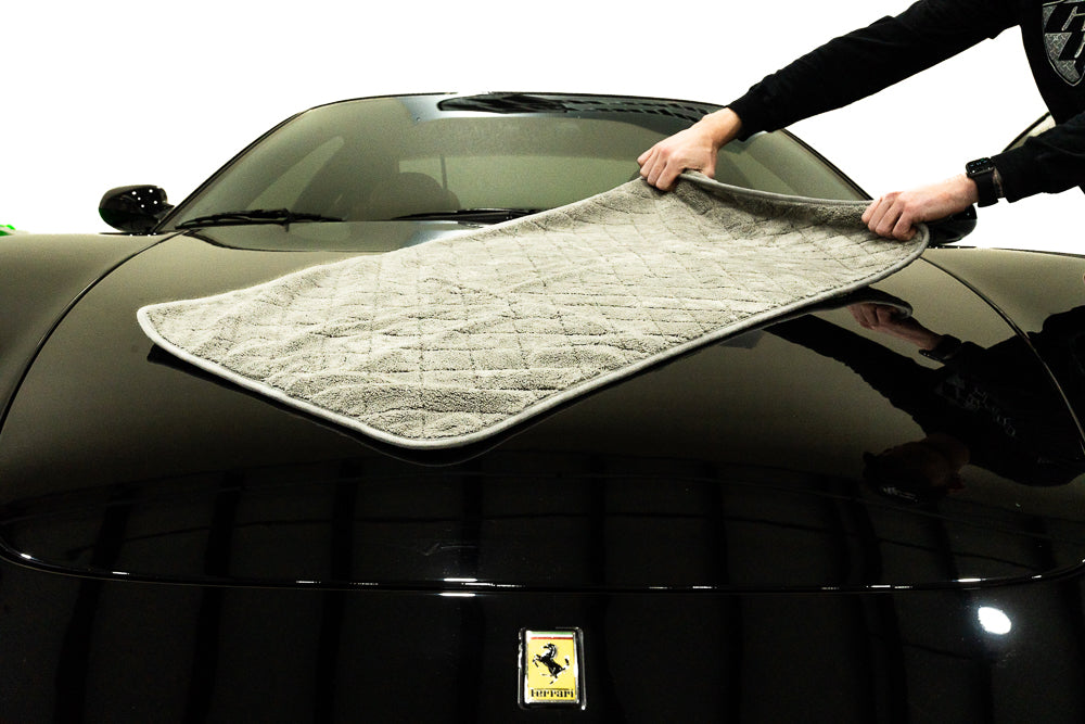 Ceramic Garage Big Grey Microfiber Car Drying Towel Large 1100 GSM 20 x 40 inches (1)