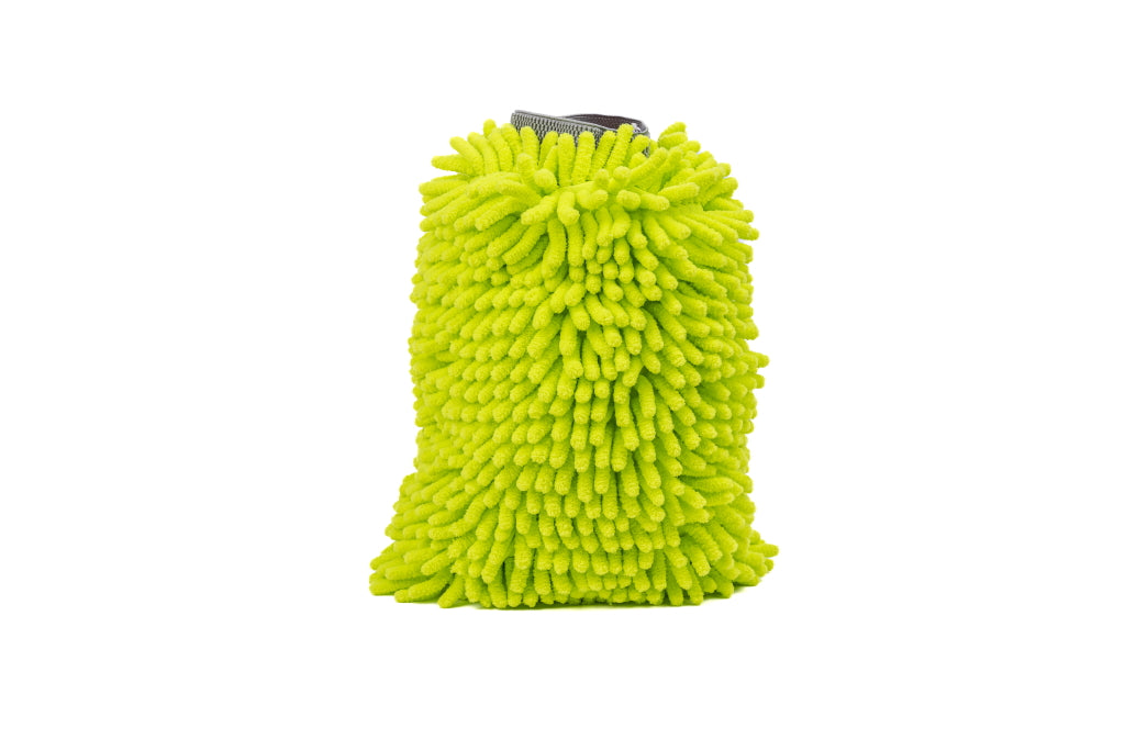 Ceramic Garage Wash Mitt Extra Plush Scratch Free Microfiber - Green